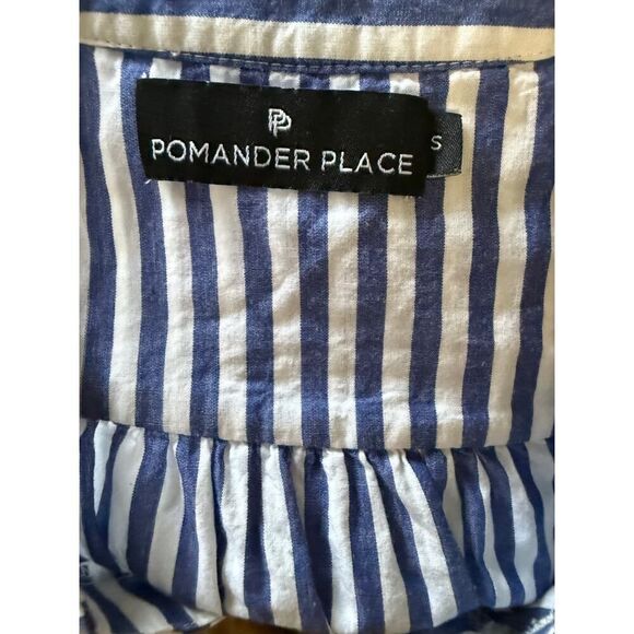 TUCKERNUCK POMANDER PLACE brand Stripe Cotton Poplin Kenzo Dress Small - Picture 7 of 9